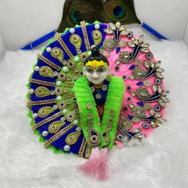 Beautiful Blue and Green Premium Dress For Your Kanha Ji