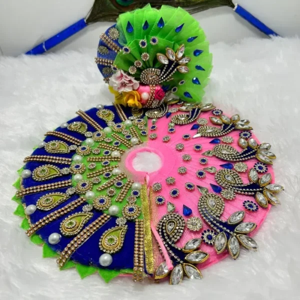 Beautiful Blue and Green Premium Dress For Your Kanha Ji