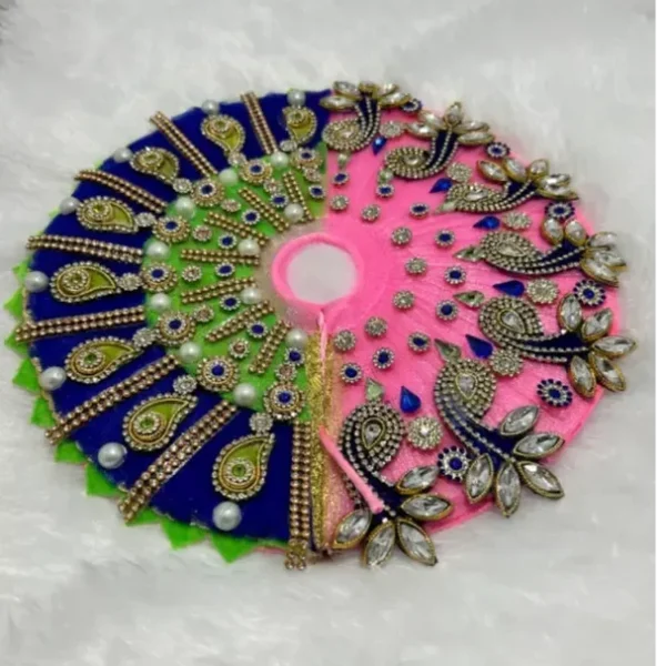 Beautiful Blue and Green Premium Dress For Your Kanha Ji