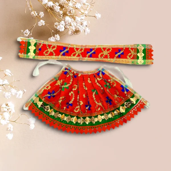 Beautiful Lahnga Patka for Mata Rani, Lakshmi Mata, Unique Poshak for God