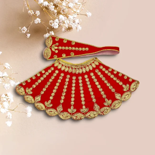 Lahnga Patka Poshak for Mata Rani
