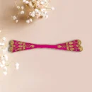Golden Heavy Work Design Lahnga Patka for Mata Rani, Poshak for God, Maroon