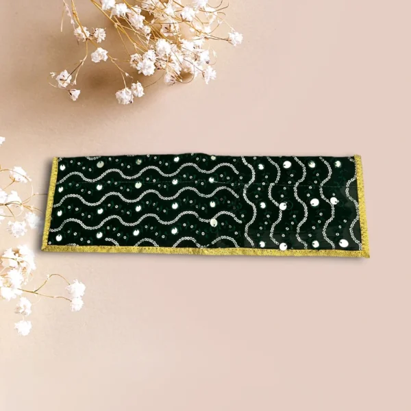 Sari Set For Mata Rani, Lakshmi Mata, Poshak for God, Green