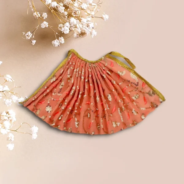 Sari Set For Mata Rani, Lakshmi Mata, Poshak for God, Pink