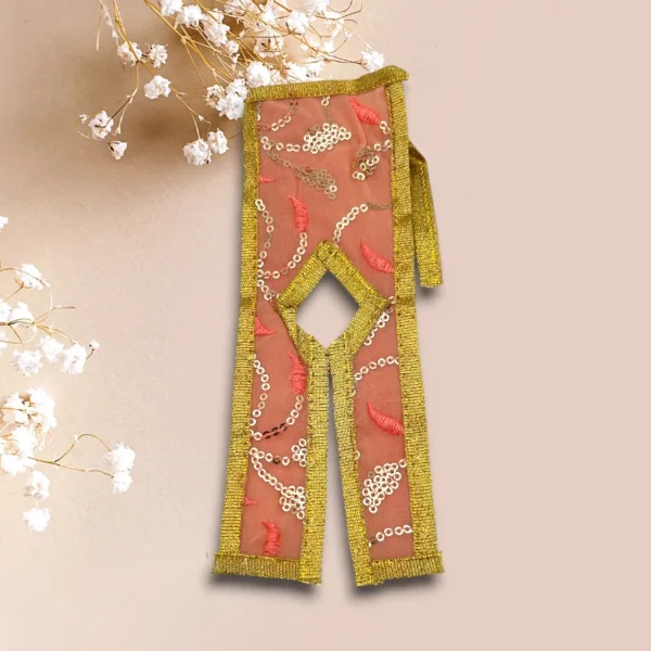 Sari Set For Mata Rani, Lakshmi Mata, Poshak for God, Pink
