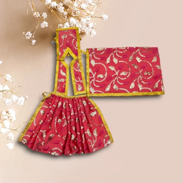 Sari Set Lahnga Patka Poshak for Mata Rani