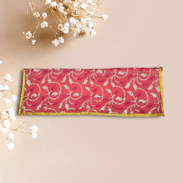 Sari Set For Mata Rani, Lakshmi Mata, Poshak for God, Red