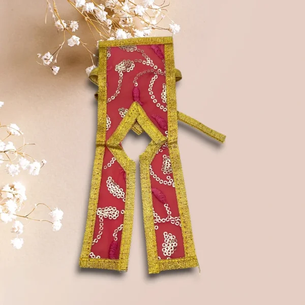 Sari Set For Mata Rani, Lakshmi Mata, Poshak for God, Red