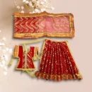 Sari Set Lahnga Patka Poshak for Mata Rani