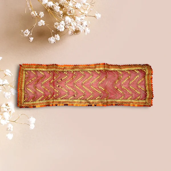 Sari Set For Mata Rani, Lakshmi Mata, Poshak for God, 8 No. Red