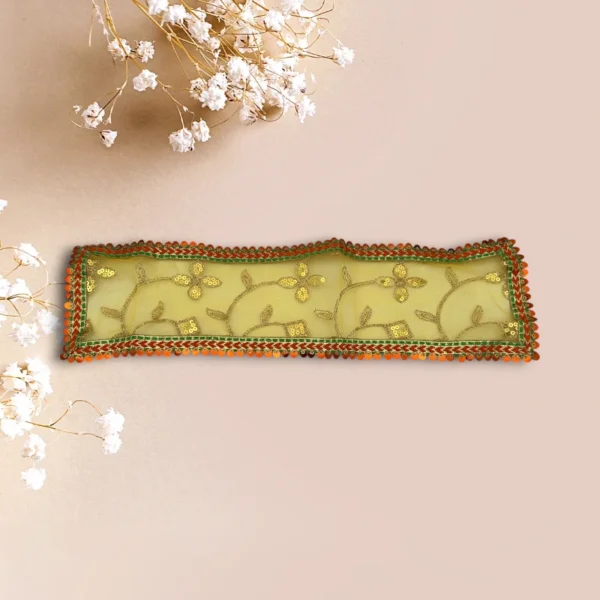 Sari Set For Mata Rani, Lakshmi Mata, Poshak for God, 8 No. Yellow