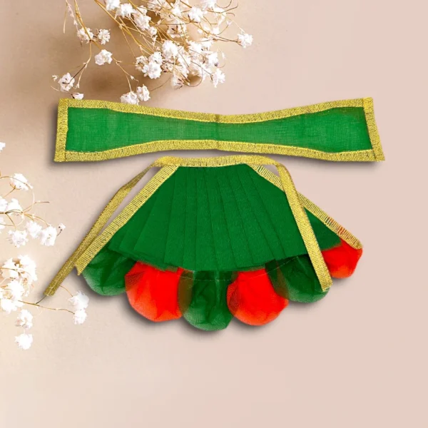 Frill Design Lahnga Patka for Mata Rani, Poshak for God
