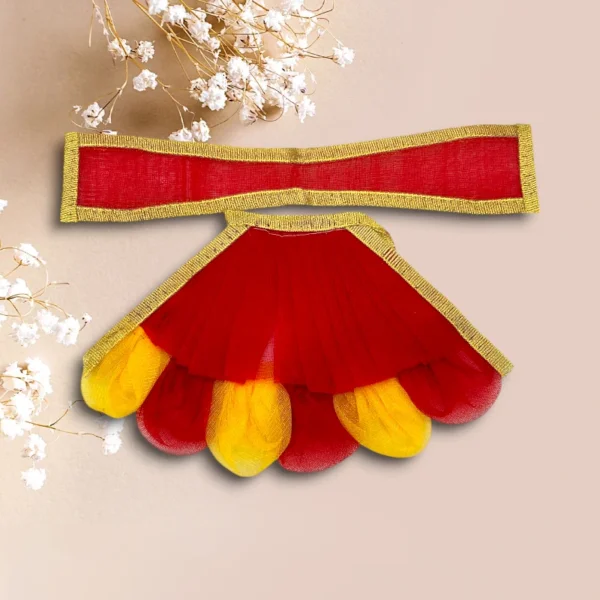 Frill Design Lahnga Patka for Mata Rani, Poshak for God