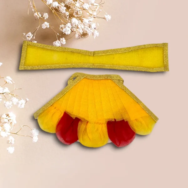 Frill Design Lahnga Patka for Mata Rani, Poshak for God