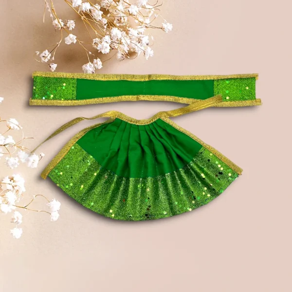 Sparkle Design Lahnga Patka for Mata Rani, Poshak for God