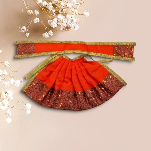 Sparkle Design Lahnga Patka for Mata Rani, Poshak for God
