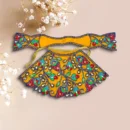 Beautiful Surat Kadhai Design Lahnga Patka for Mata Rani, Poshak for God