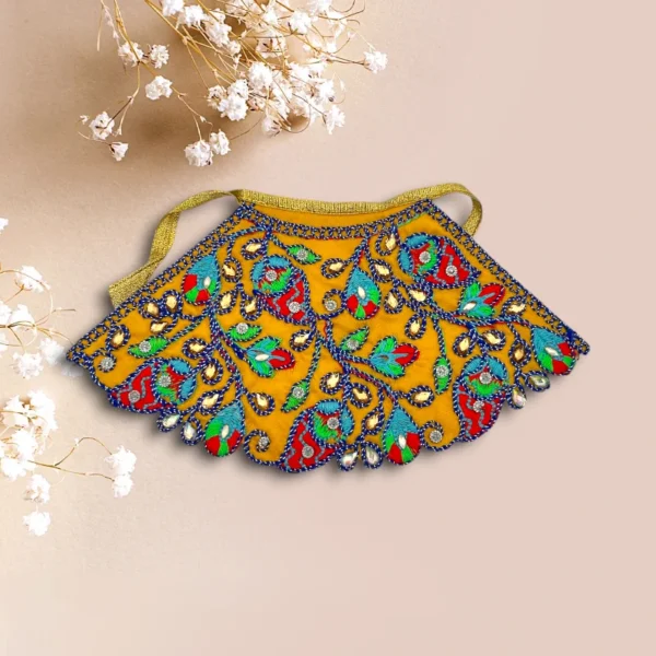 Beautiful Surat Kadhai Design Lahnga Patka for Mata Rani, Poshak for God