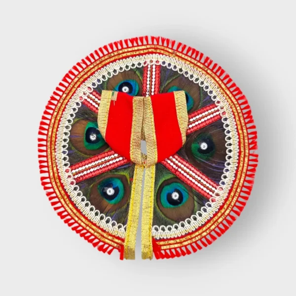 Mor Pankh Design Dress for Laddu Gopal, One Piece Dress, Size 2 no.