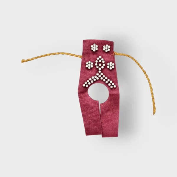 Premium Quality Heavy Stone Work Dress for Laddu Goapl Ji, Size 0 No. Pink Color