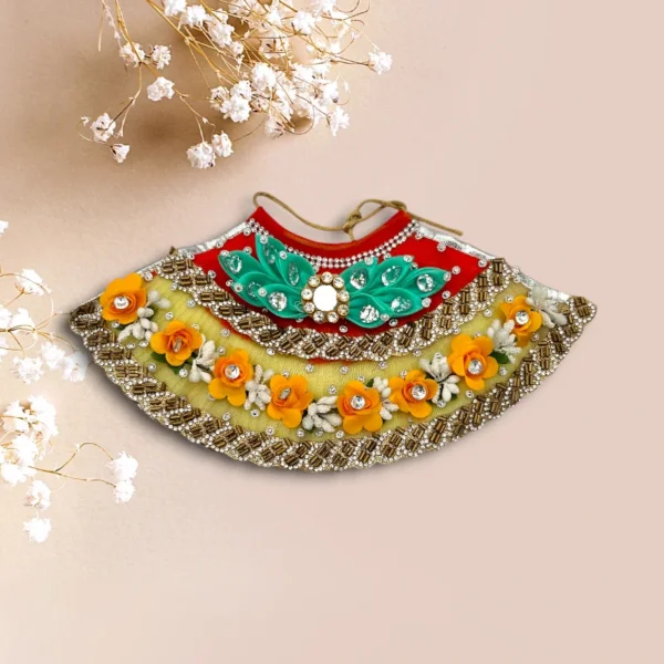 Beautiful Heavy Work Premium Lahnga Patka for Mata Rani, Lakshmi Mata, 5 no.