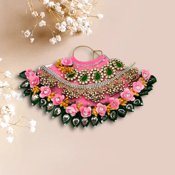 Beautiful Heavy Work Premium Lahnga Patka for Mata Rani, Lakshmi Mata, 5 no.