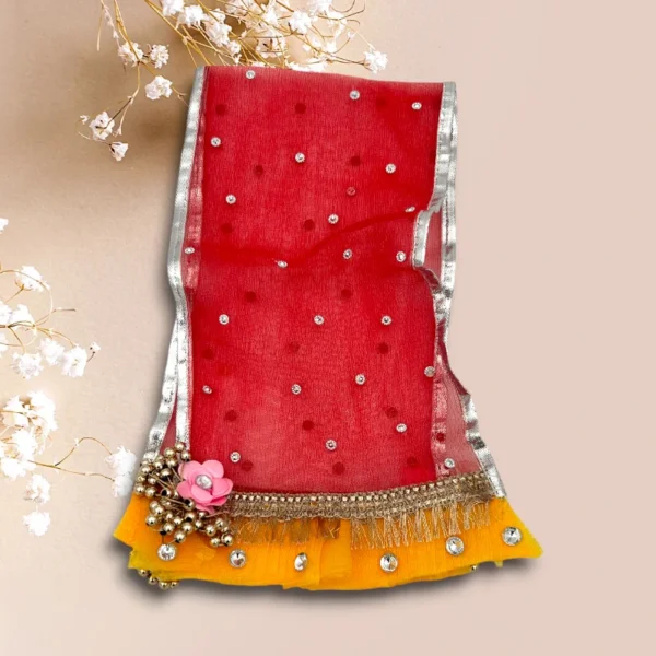 Beautiful Heavy Work Premium Lahnga Patka for Mata Rani, Lakshmi Mata, 6 no.
