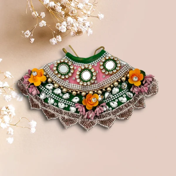 Beautiful Heavy Work Premium Lahnga Patka for Mata Rani, Lakshmi Mata, 4 no.