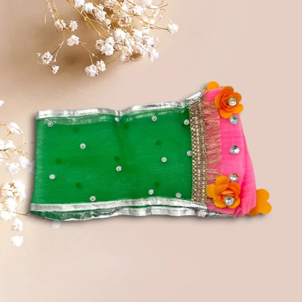 Beautiful Heavy Work Premium Lahnga Patka for Mata Rani, Lakshmi Mata, 4 no.