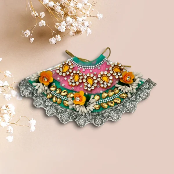 Beautiful Heavy Work Premium Lahnga Patka for Mata Rani, Lakshmi Mata, 4 no.