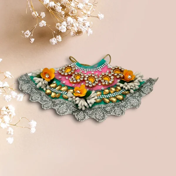 Beautiful Heavy Work Premium Lahnga Patka for Mata Rani, Lakshmi Mata, 4 no.