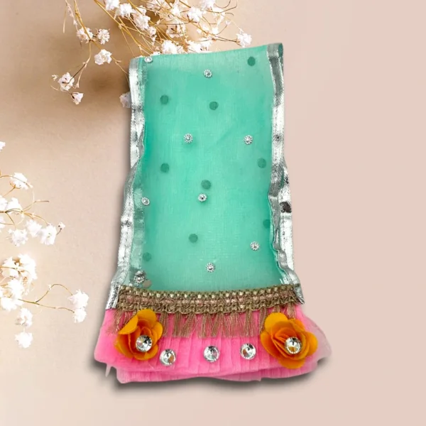 Beautiful Heavy Work Premium Lahnga Patka for Mata Rani, Lakshmi Mata, 4 no.