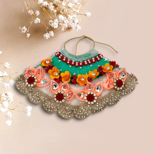 Beautiful Heavy Work Premium Lahnga Patka for Mata Rani, Lakshmi Mata, 5 no.