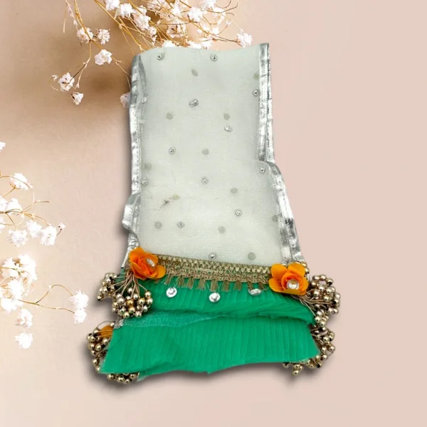 Beautiful Heavy Work Premium Lahnga Patka for Mata Rani, Lakshmi Mata, 5 no.