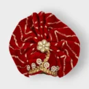 Velvet Dress Laddu Gopal, Radha Rani, Winter Collection, Red Color
