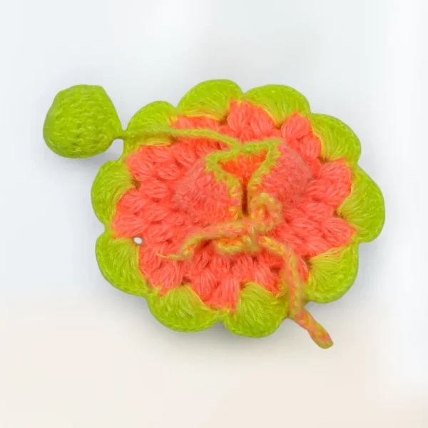 Orange Green Winter Woolen Dress for Laddu Gopal, Krishna and Radha Rani.
