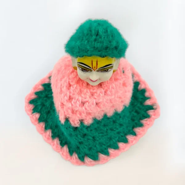 Ponchu, Pink and Green, With Cap, Fir for 3 to 6 no., For all Idols