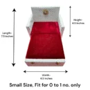 Red and White Sofa Cum Bed for Laddu Gopal