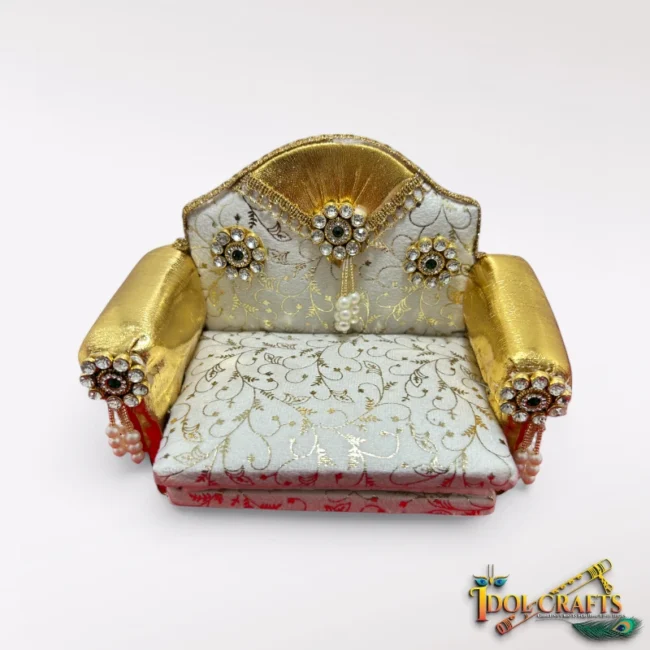 Beautiful Bed for Laddu Gopal, Mata Rani. Premium Wooden Bed for God and Goddess.