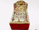 Beautiful Bed for Laddu Gopal, Mata Rani. Premium Wooden Bed for God and Goddess.
