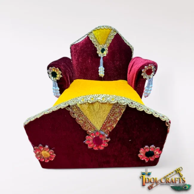 Beautiful Bed for Laddu Gopal, Mata Rani. Premium Wooden Bed for God and Goddess.