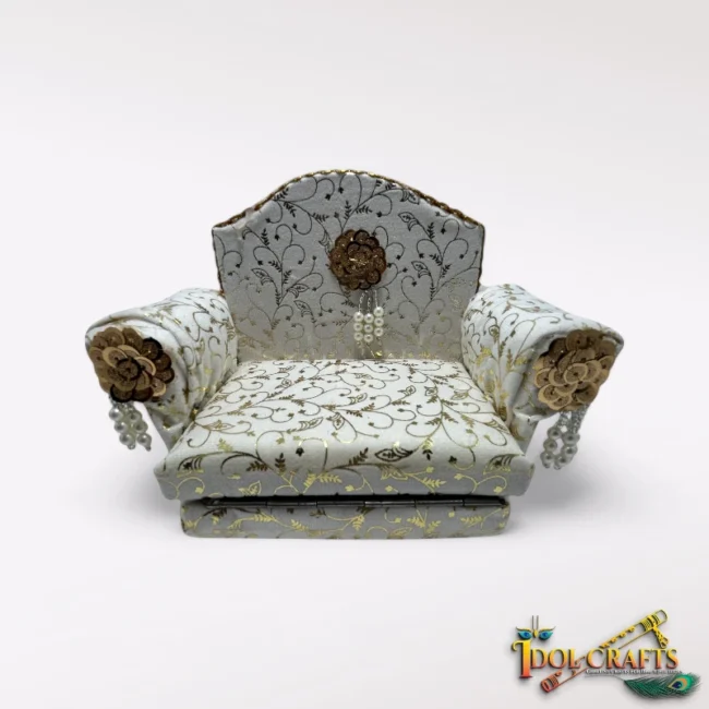 Beautiful Bed for Laddu Gopal, Mata Rani. Premium Wooden Bed for God and Goddess.