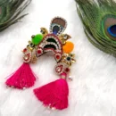 Beautiful Chandrika Damini for Radha Rani, Laddu Gopal. Medium Size, Green