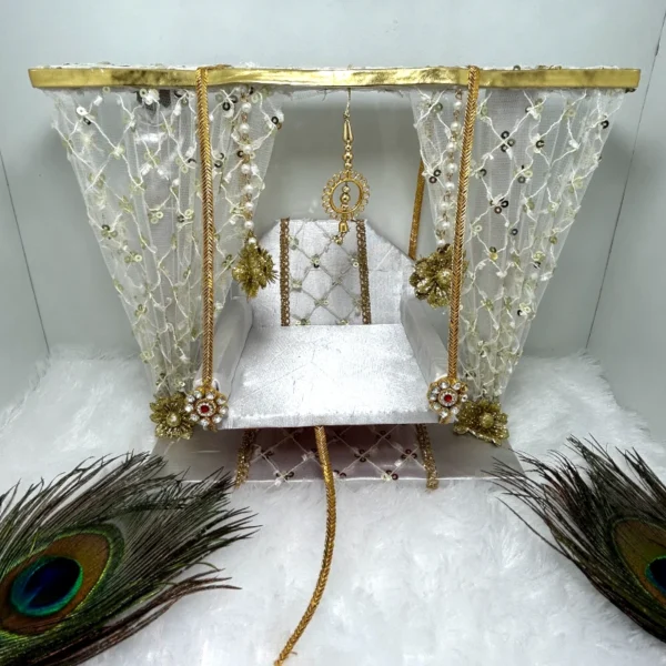 Net Design Jhula, White Color. Fit for 0 to 5 no.