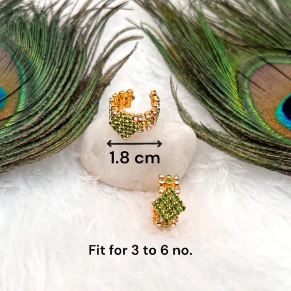 Stone Ring Style Kada/Kangan, Fit for 3-6 no. Color- Multi
