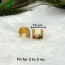Premium AD Design Kada/Kangan, Fit for 2 to 5 no. Color- Red
