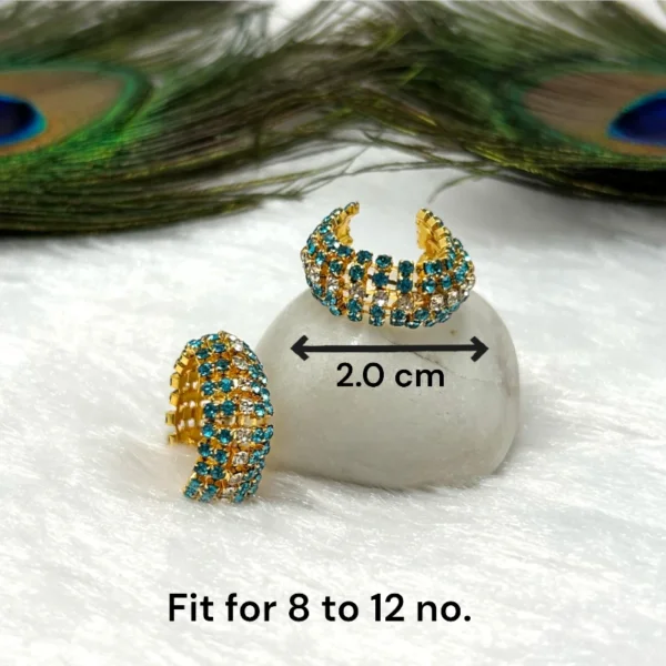 Premium Stone Kada/Kangan, Fit For 8 to 12 no. Color- Multi Color