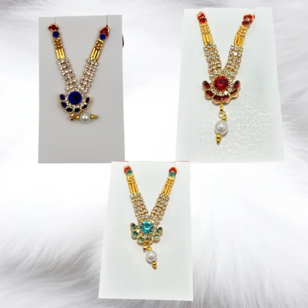 Small Size Hangings Design Stone Mala for Laddu Gopal, Fit for 2-4 no.