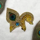 Beautiful Premium Stone Work Mukut, Adjustable, Large Size, Fit for 6-8 no.