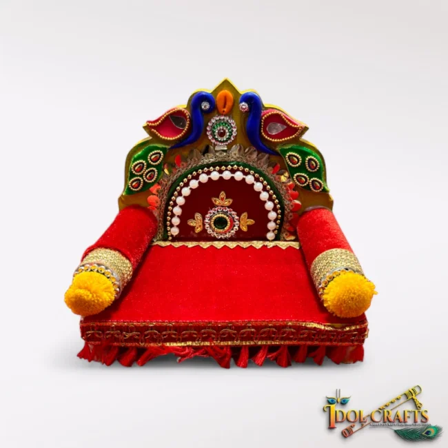 Beautiful Singhasan for Laddu Gopal, Mata Rani. Premium Wooden Singhasan for God and Goddess.